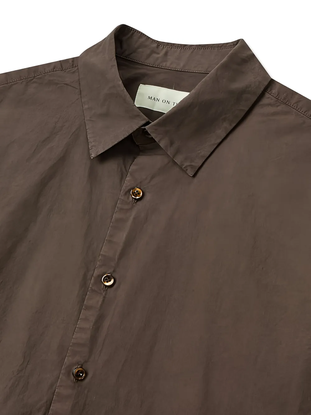 Man On The Boon. Garment-washed Poplin Shirt In Multi