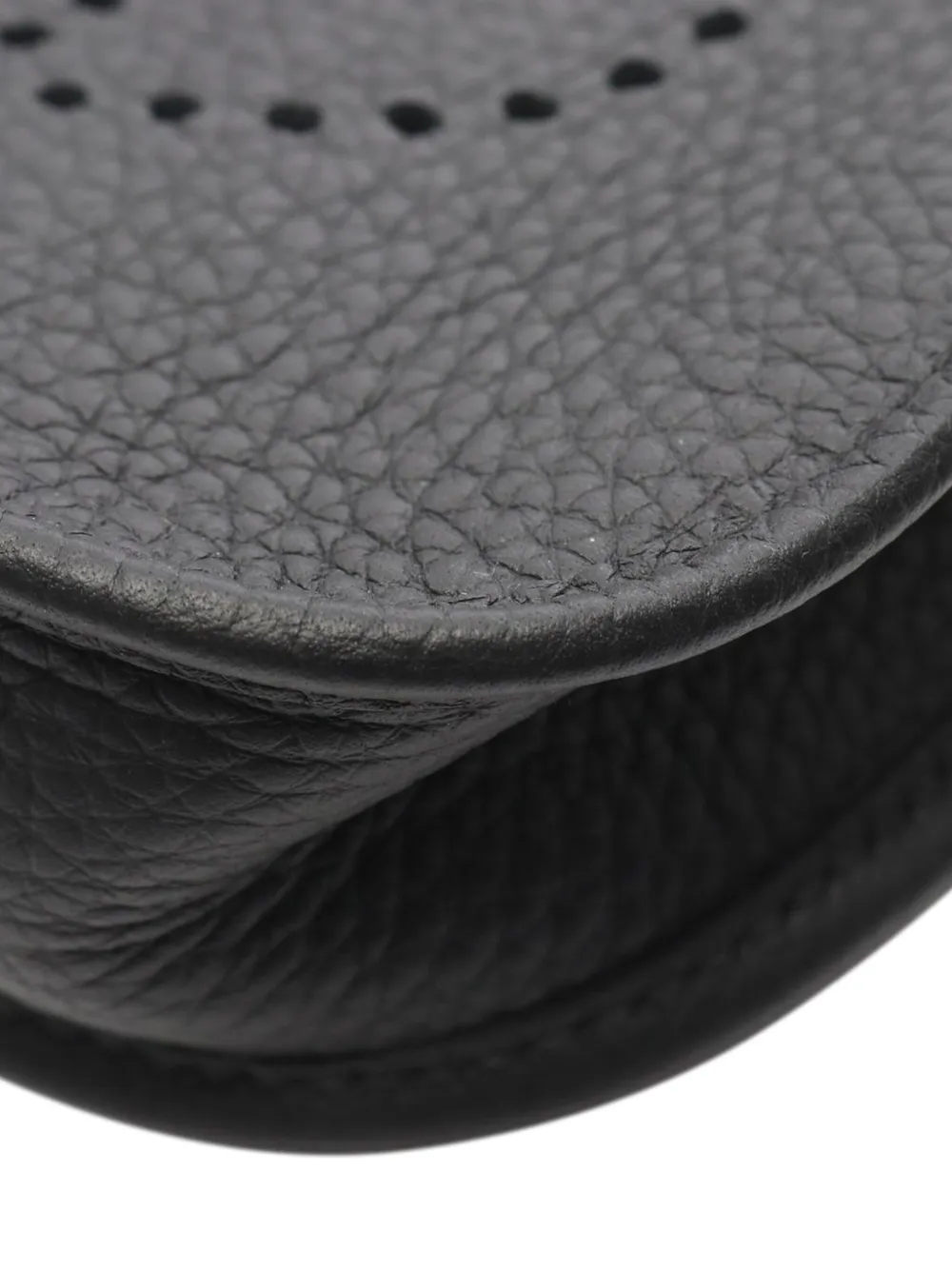 Pre-owned Hermes 2025 Clemence Evelyne Amazone Tpm Crossbody Bag In Black