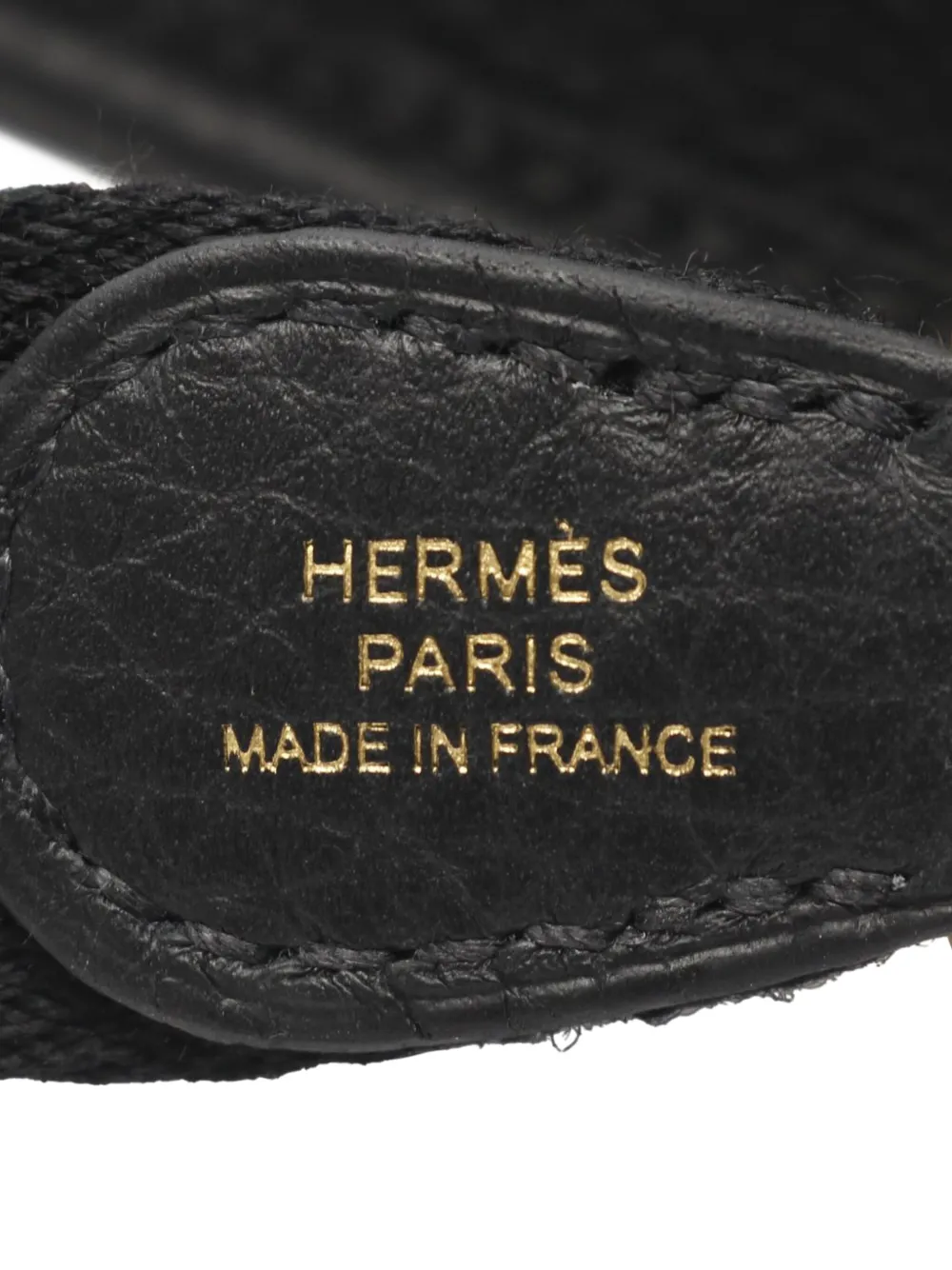 Pre-owned Hermes 2025 Clemence Evelyne Amazone Tpm Crossbody Bag In Black