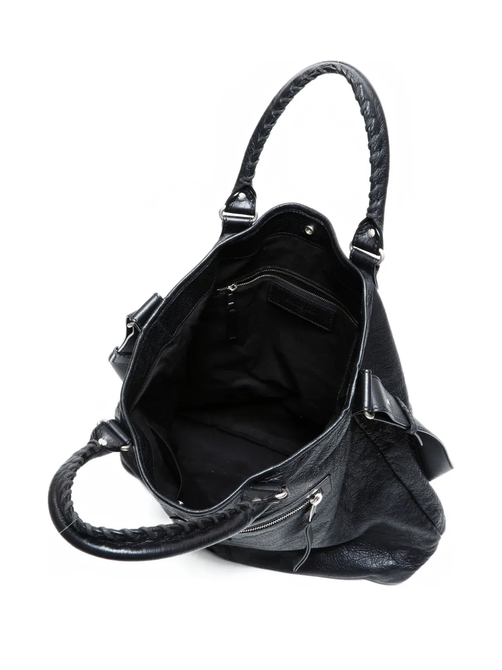 Pre-owned Balenciaga 2000-2020s Leather Tote Bag In Black