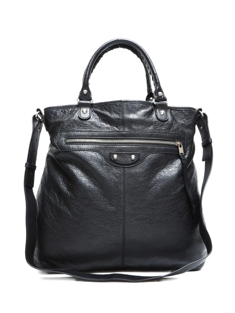 Pre-owned Balenciaga 2000-2020s Leather Tote Bag In Black