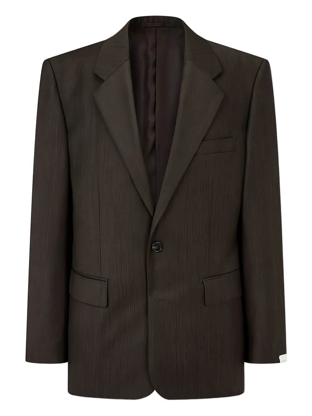 Man On The Boon. Wool Four Seasons Suit Jacket In Brown