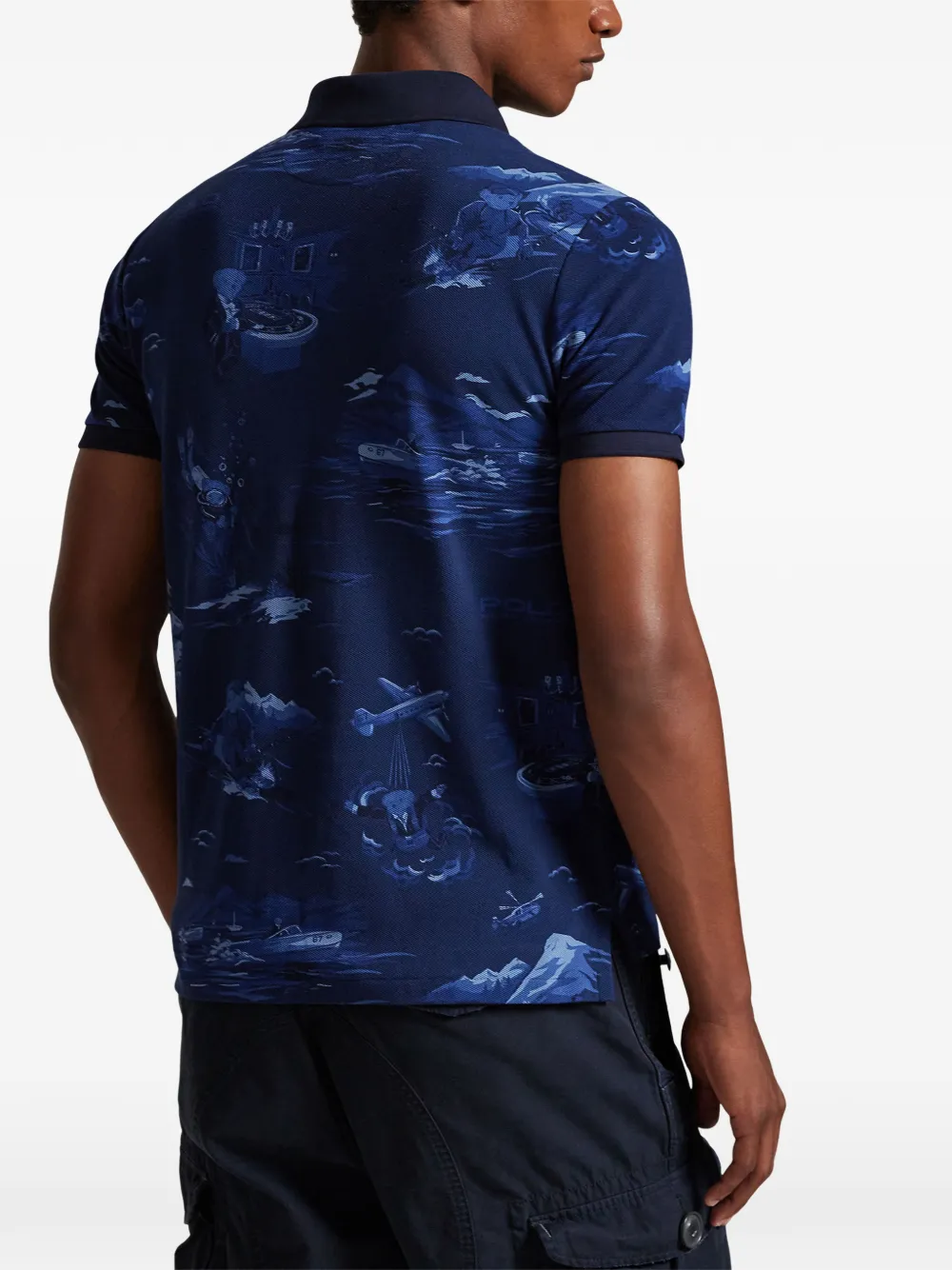Polo Ralph Lauren Poloshirt met patroon Blauw