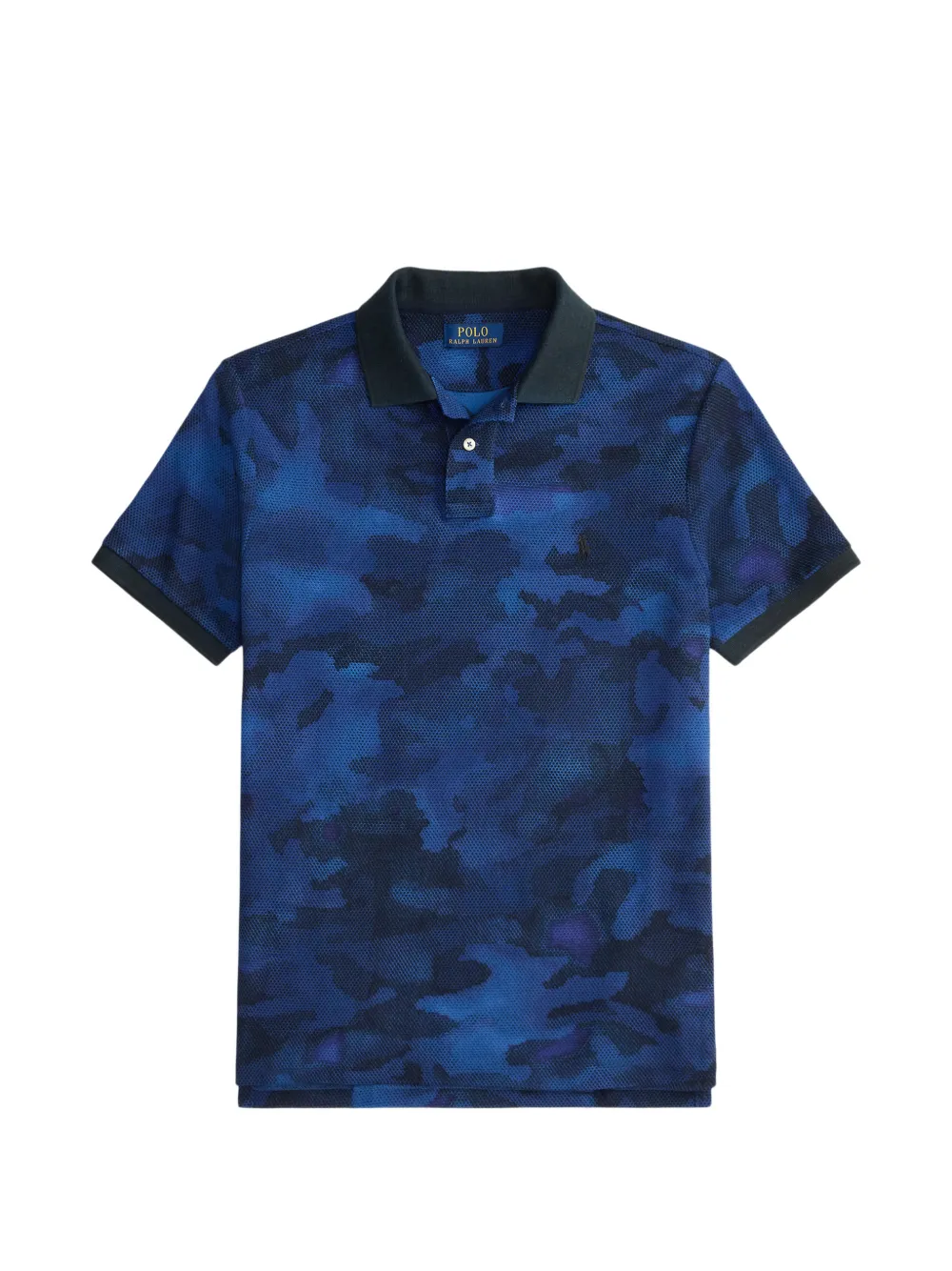 Polo Ralph Lauren camouflage pique polo shirt - Blu