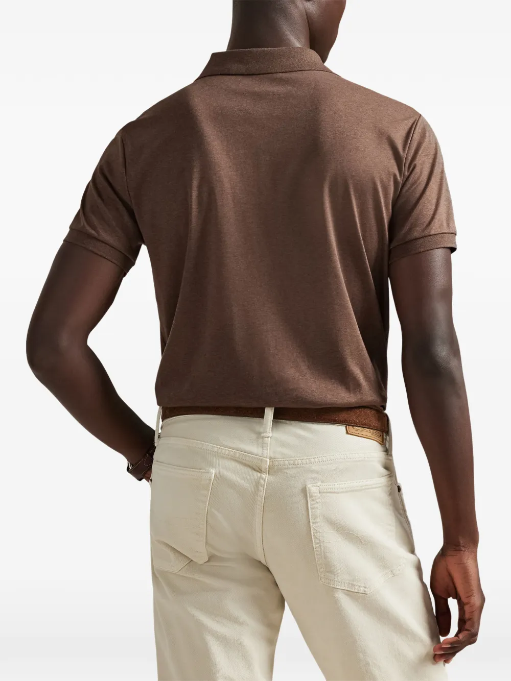 Polo Ralph Lauren Poloshirt met borduurwerk Bruin