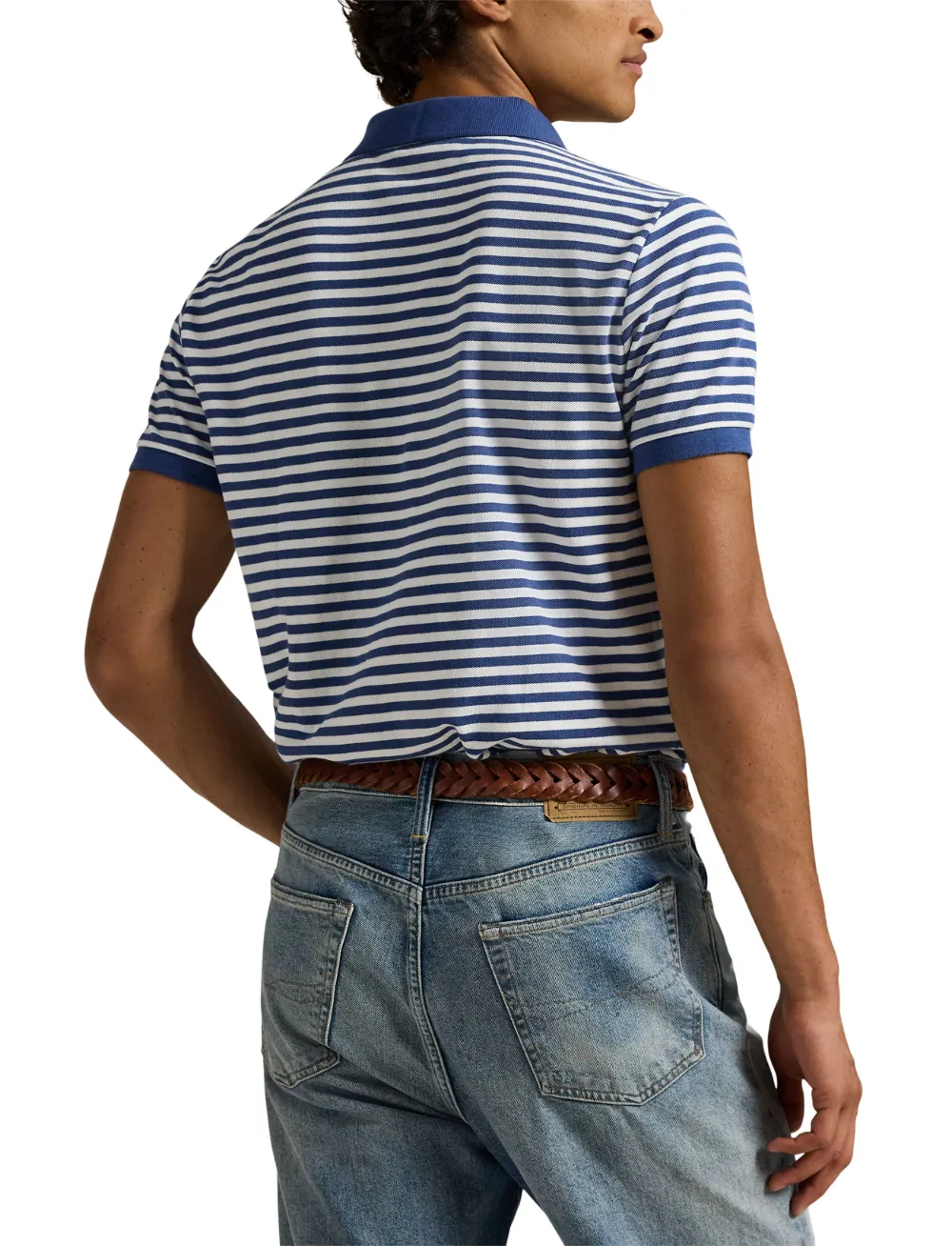 Polo Ralph Lauren Gestreept piqué poloshirt Wit