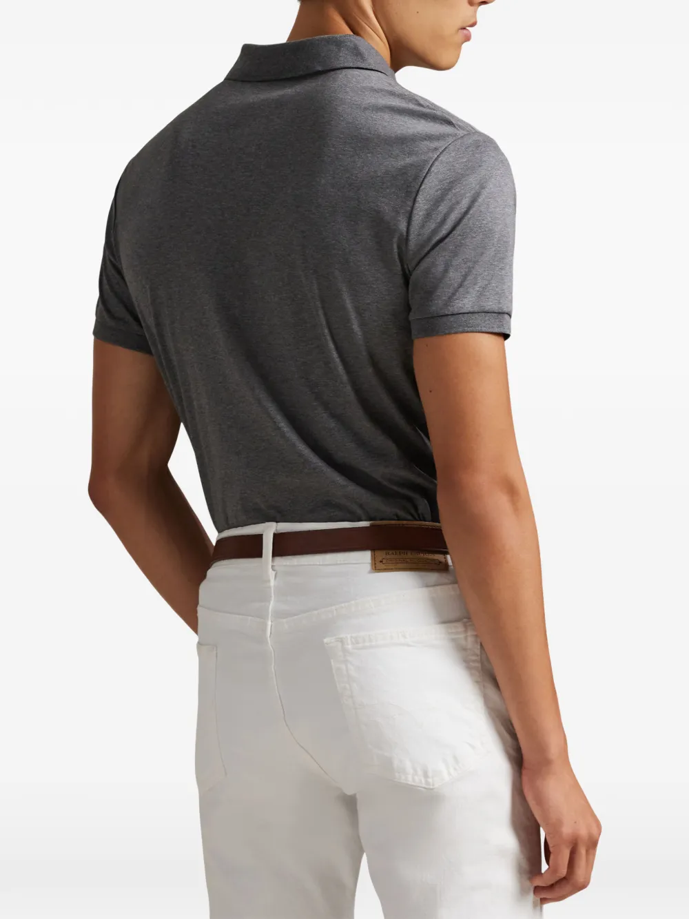 Polo Ralph Lauren Poloshirt met knopen Grijs