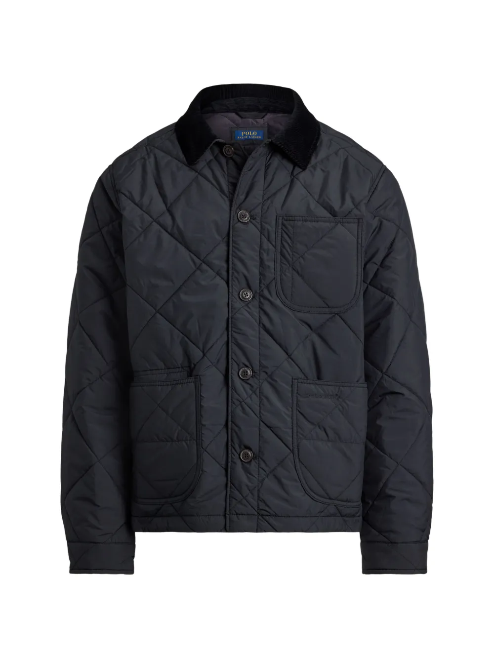 Polo Ralph Lauren quilted corduroy-collar jacket - Nero