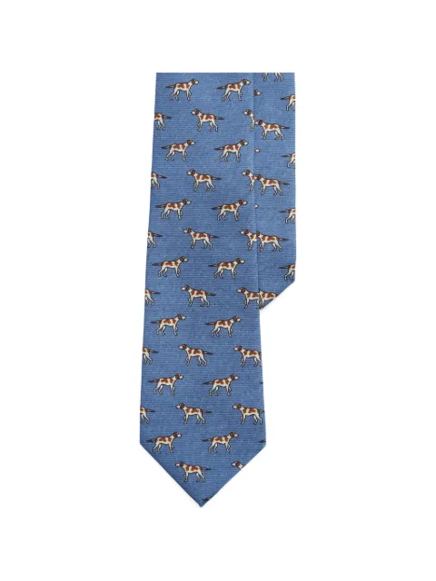 Polo Ralph Lauren dog pattern tie