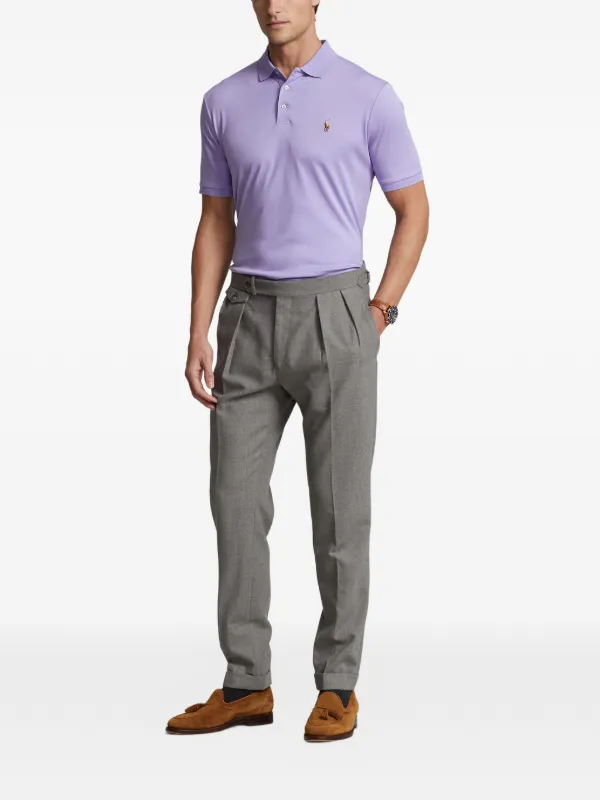 Polo Ralph Lauren Embroidered Polo Shirt | Purple | FARFETCH