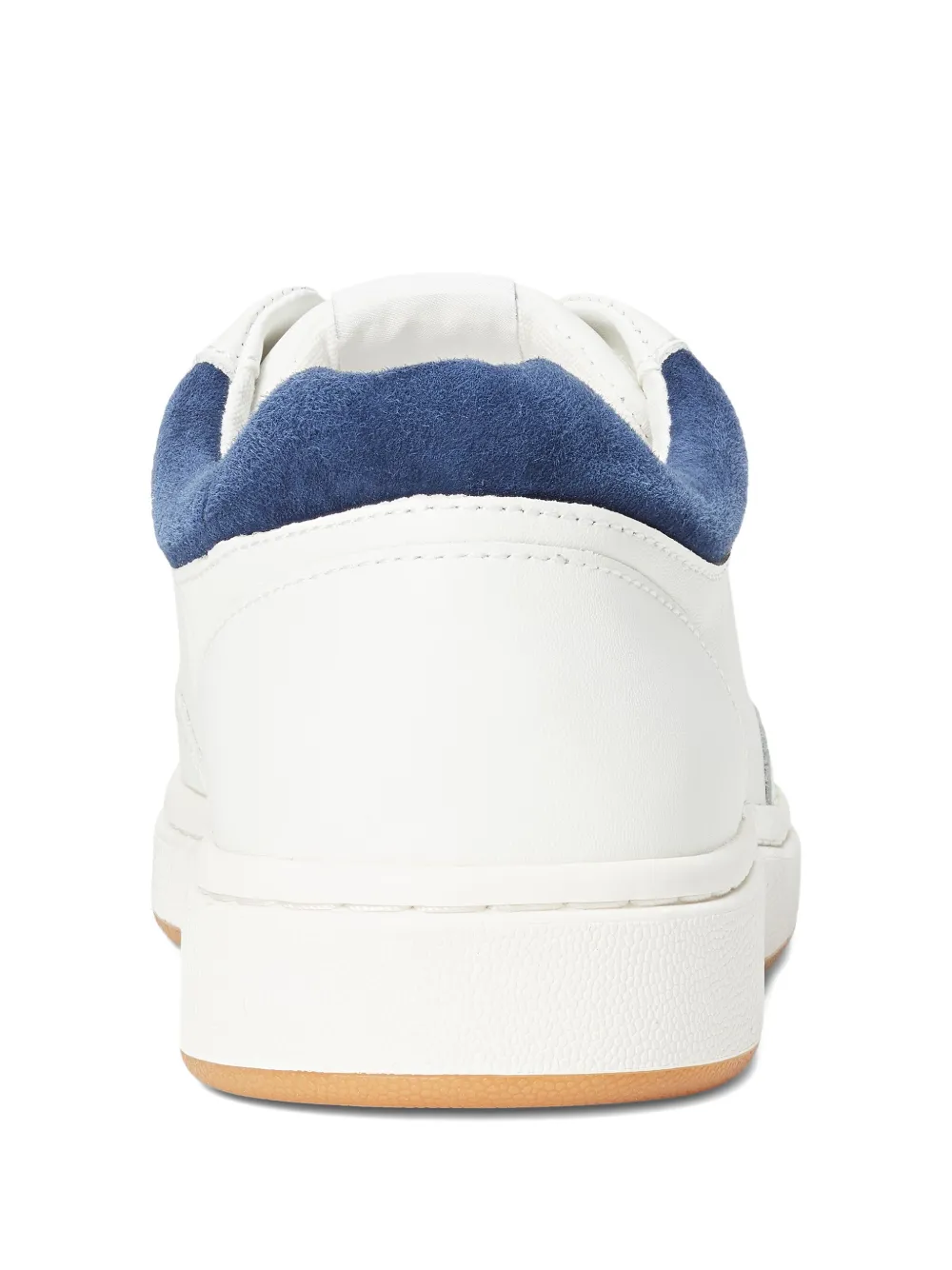Ralph Lauren Hailey Leather Sneakers In White