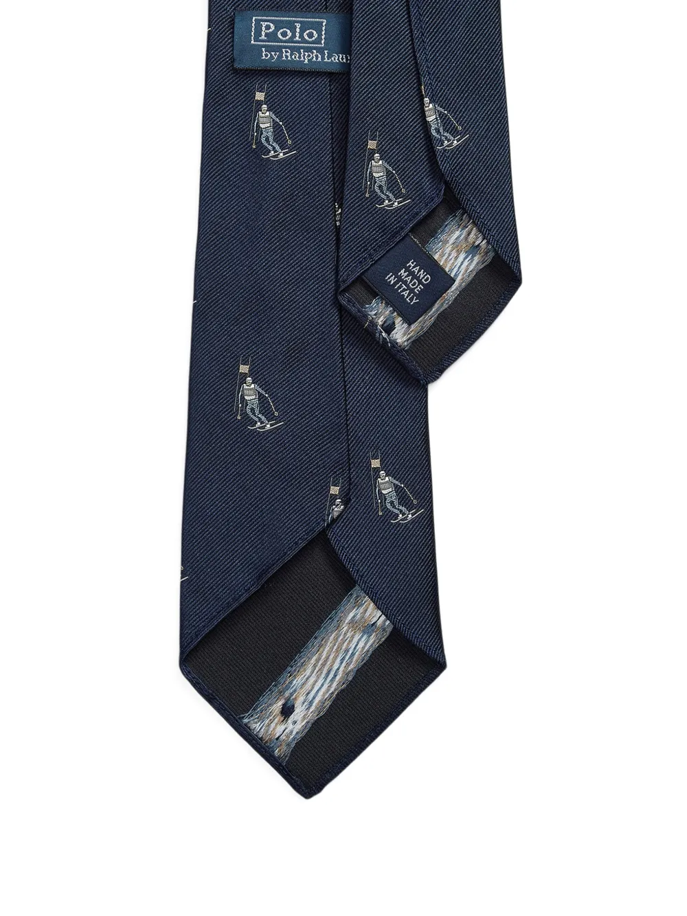 Polo Ralph Lauren Zijden stropdas met patroon Blauw