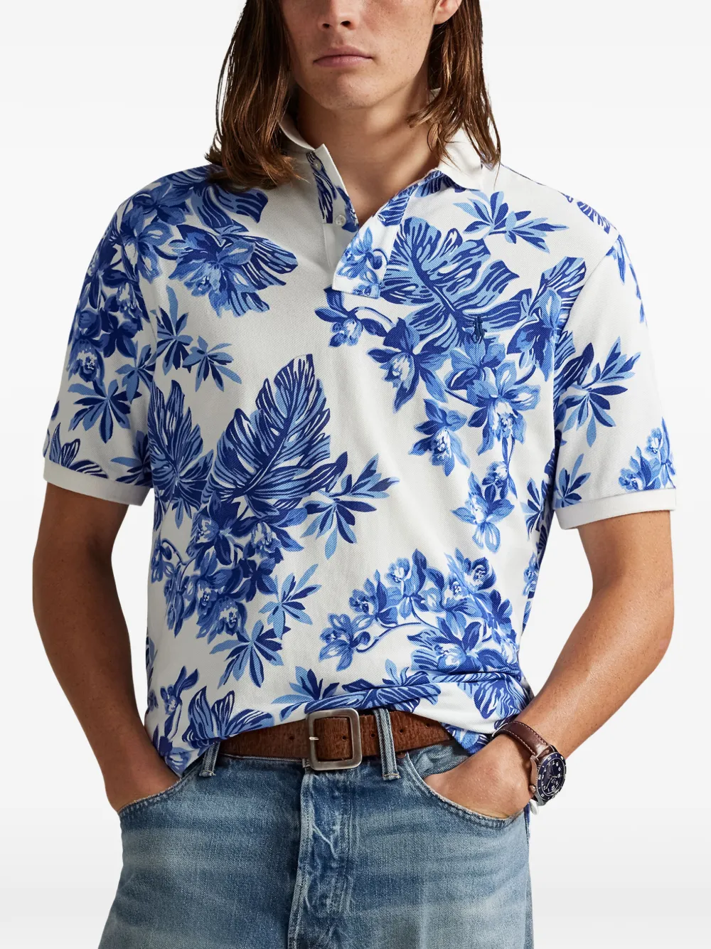 Polo Ralph Lauren floral polo shirt - Bianco