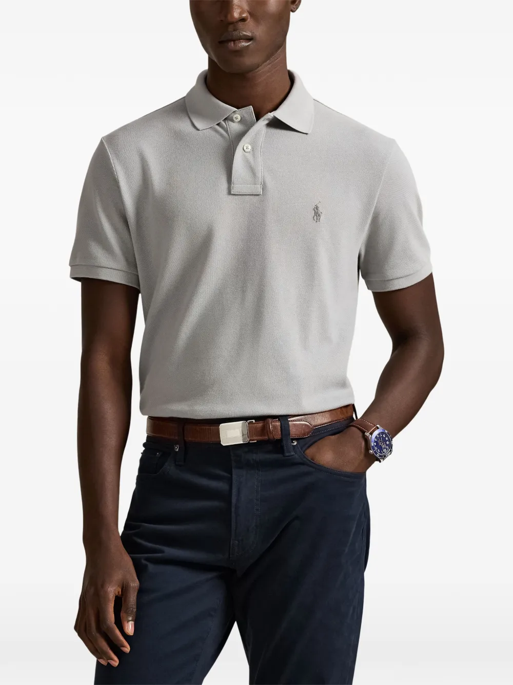 Polo Ralph Lauren Poloshirt met logo Grijs