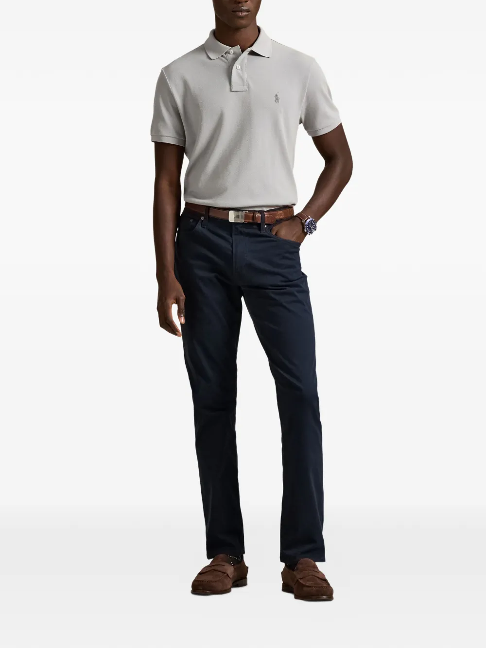 Polo Ralph Lauren Poloshirt met logo Grijs