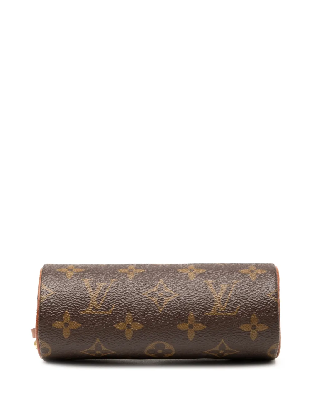 Pre-owned Louis Vuitton 2000-2010 Monogram Papillon Pochette Handbag In Brown