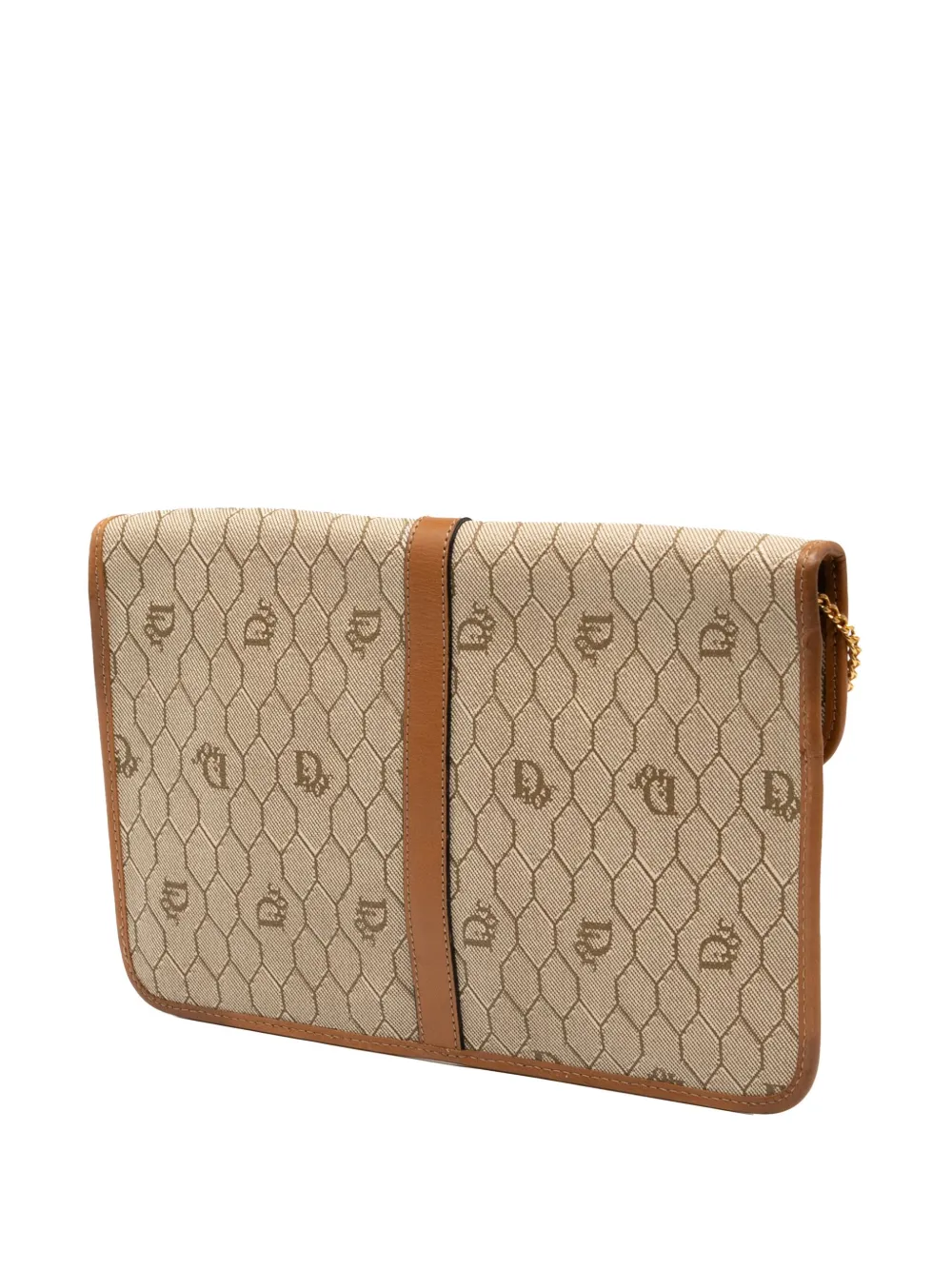 20th Century Honeycomb Coated Canvas Chain Crossbody Bag