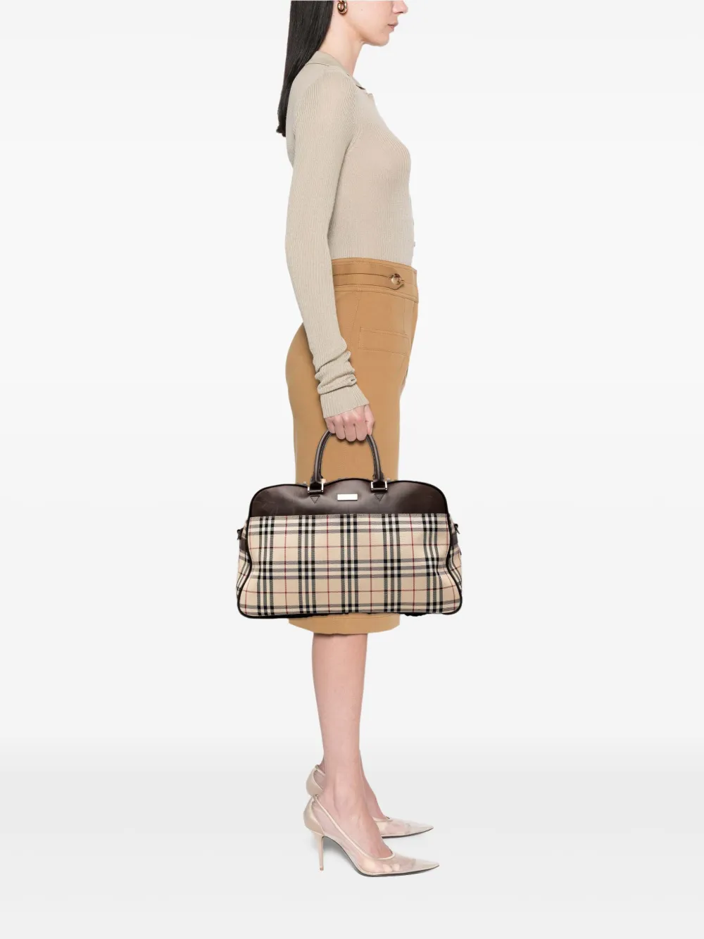 Burberry Pre-Owned 2000-2017 House Check Canvas travel bag | Pre-Owned | Image 2