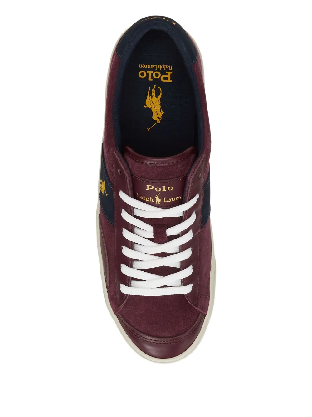 Polo Ralph Lauren Sayer leather sneakers Rood