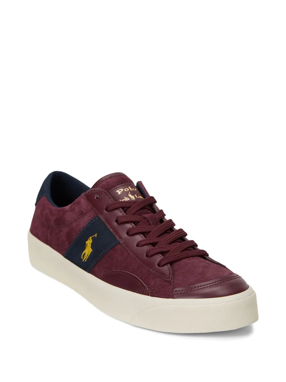 Polo Ralph Lauren Sayer leather sneakers Rood