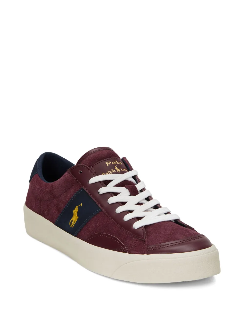 Polo Ralph Lauren Sayer leather sneakers Rood