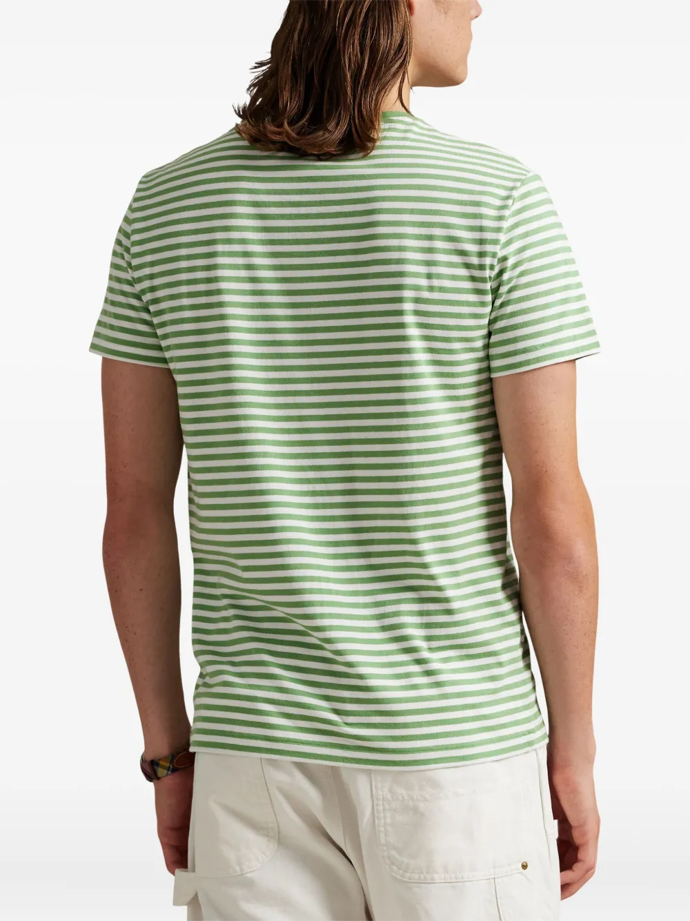 Polo Ralph Lauren Striped T-shirt In Green