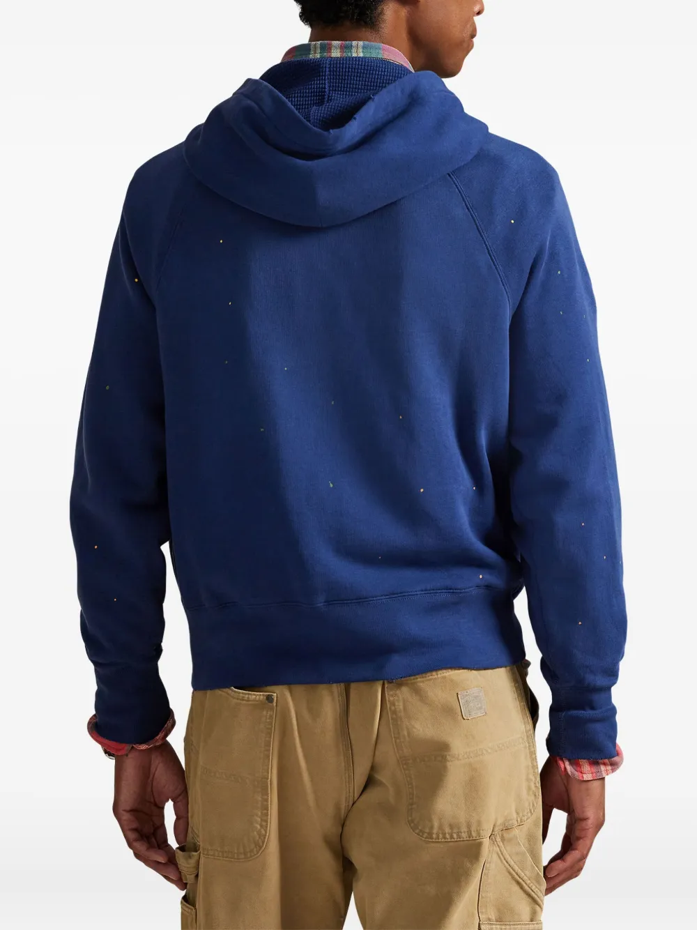 Polo Ralph Lauren graphic-print hoodie Blauw