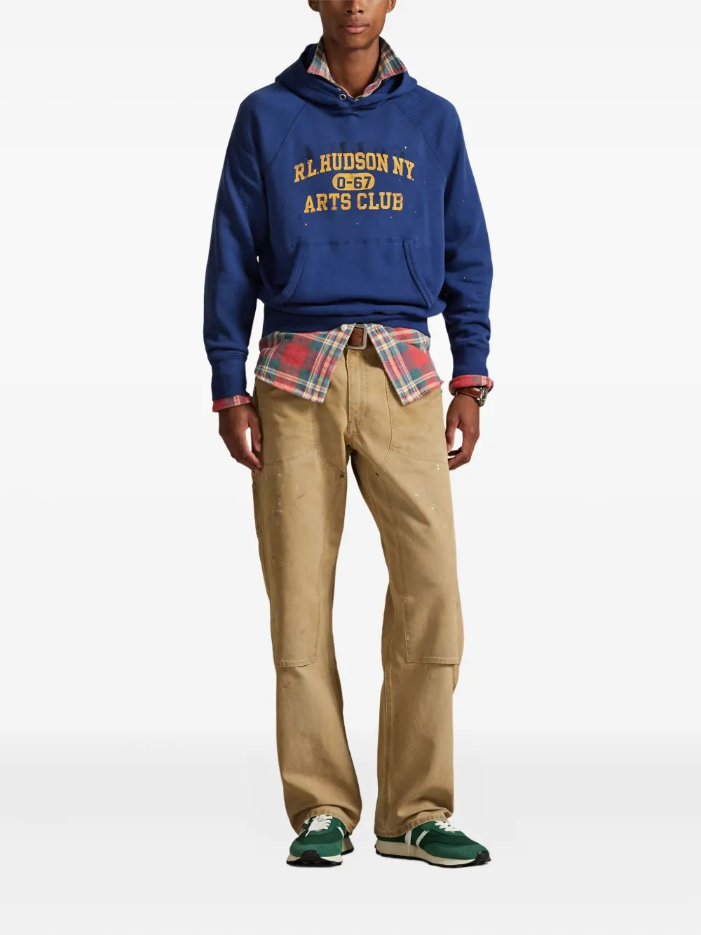 Polo Ralph Lauren graphic-print hoodie Blauw