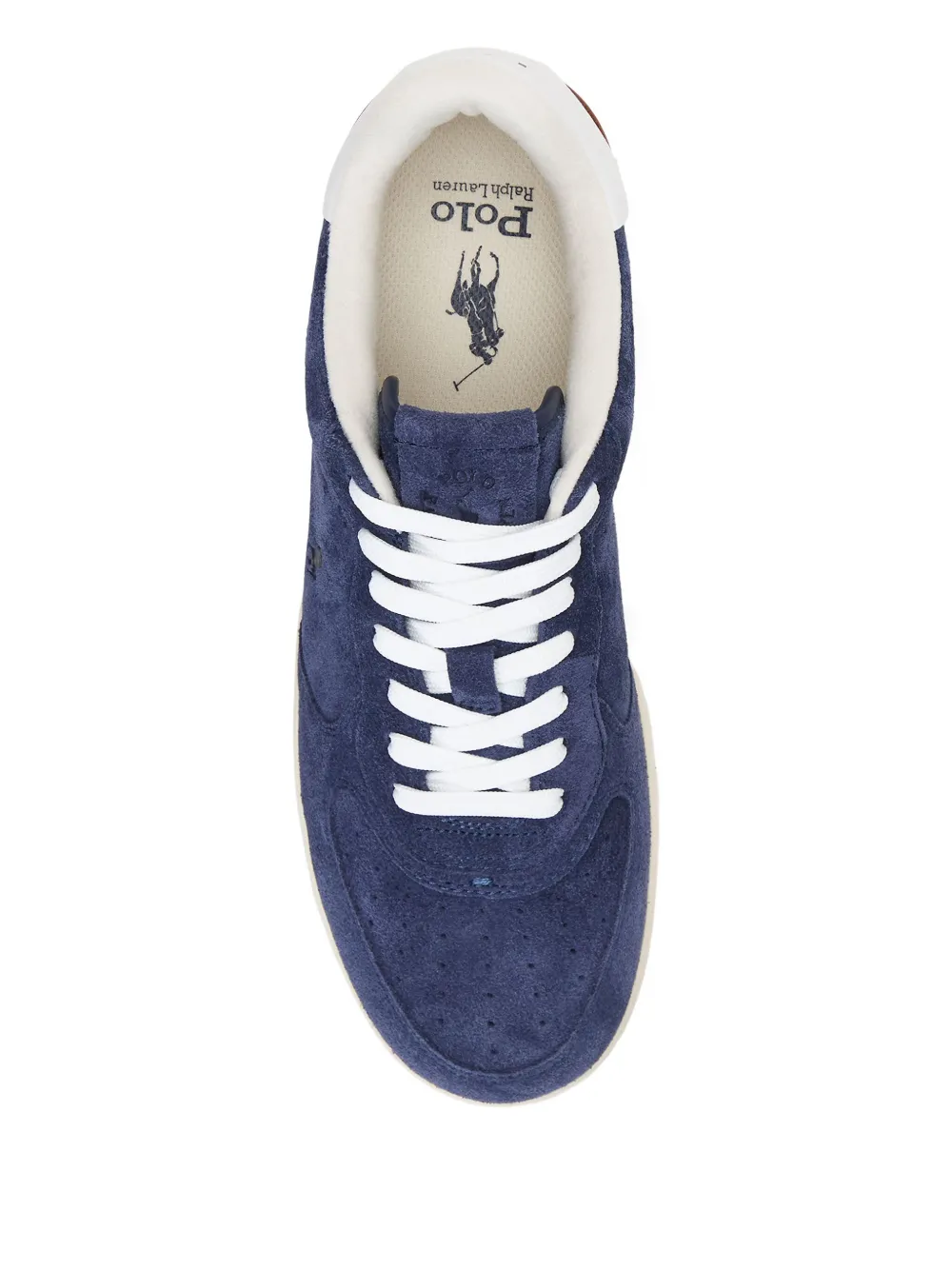 Polo Ralph Lauren Suède leren sneakers Blauw