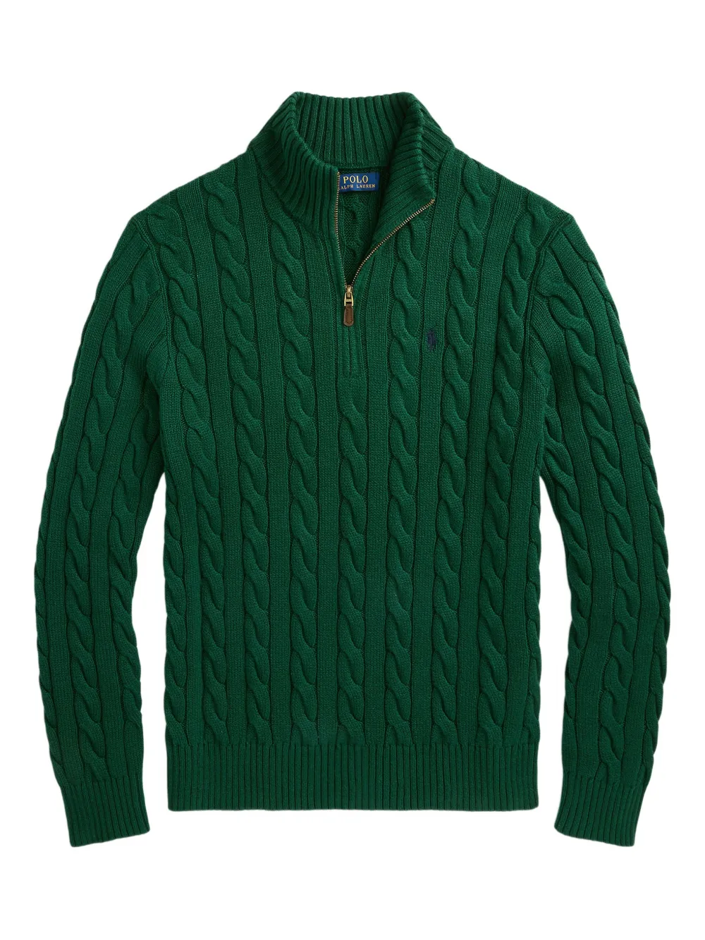 Polo Ralph Lauren cable-knit zip sweater - Verde