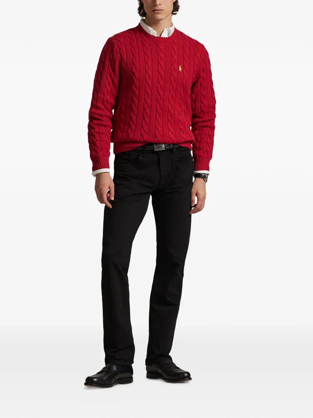 Polo Ralph Lauren Kabelgebreide trui Rood