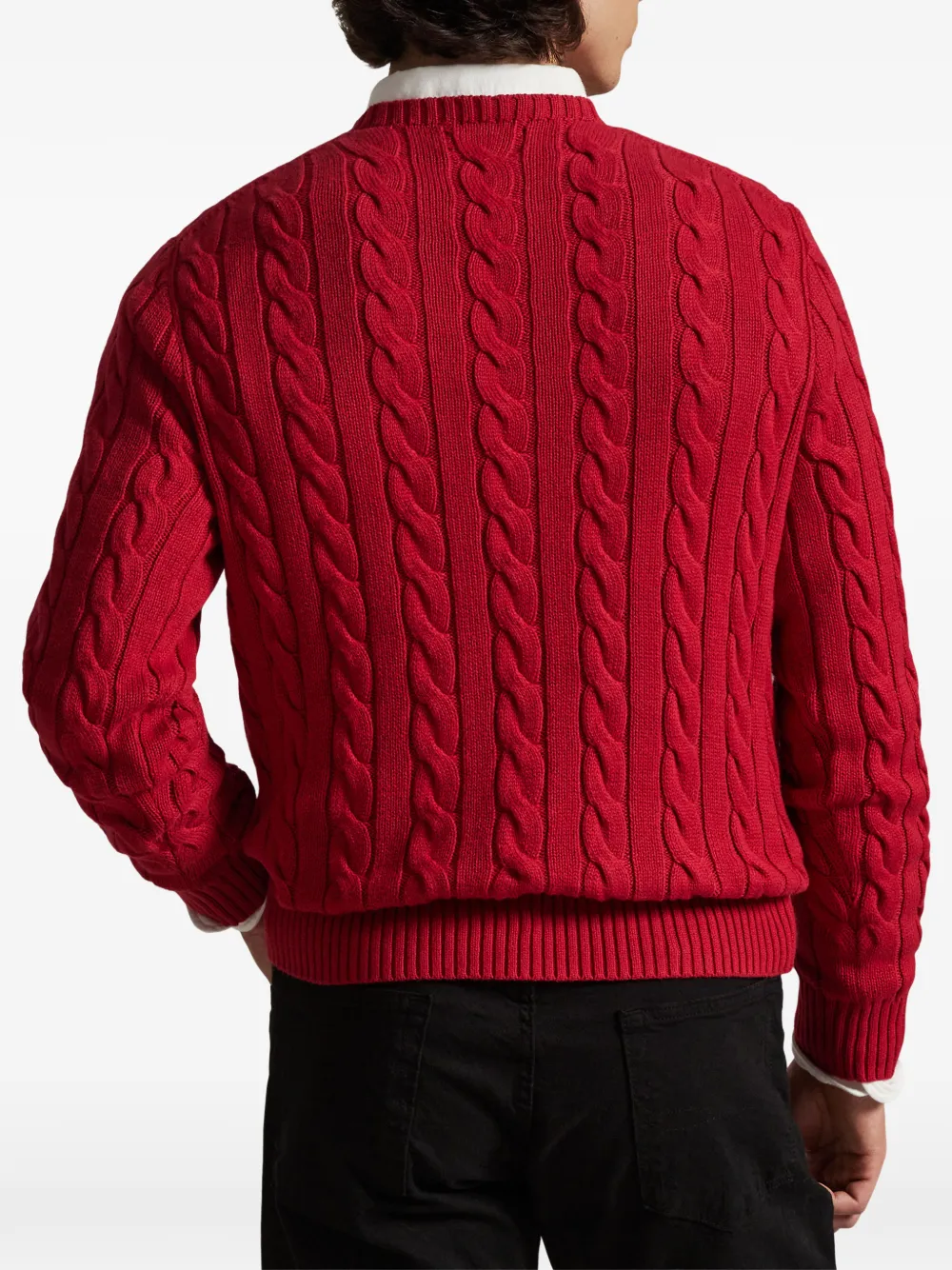 Polo Ralph Lauren Kabelgebreide trui Rood