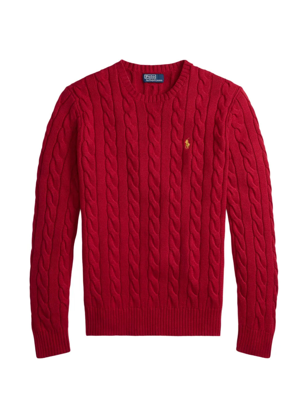 Polo Ralph Lauren cable-knit crew-neck sweater - Rosso