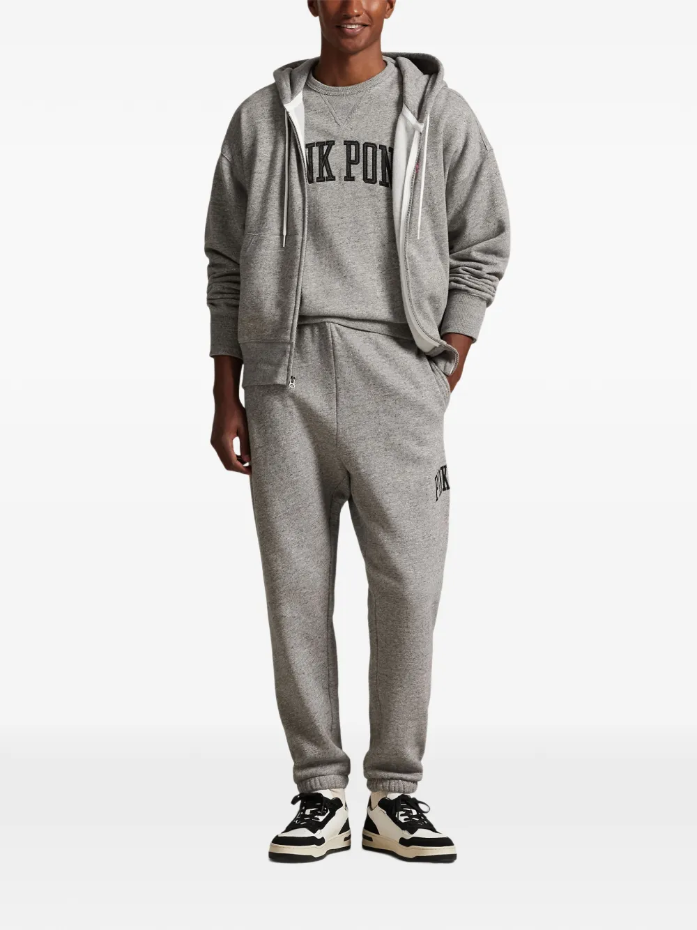 Polo Ralph Lauren Pink Pony zip-up hoodie Grijs