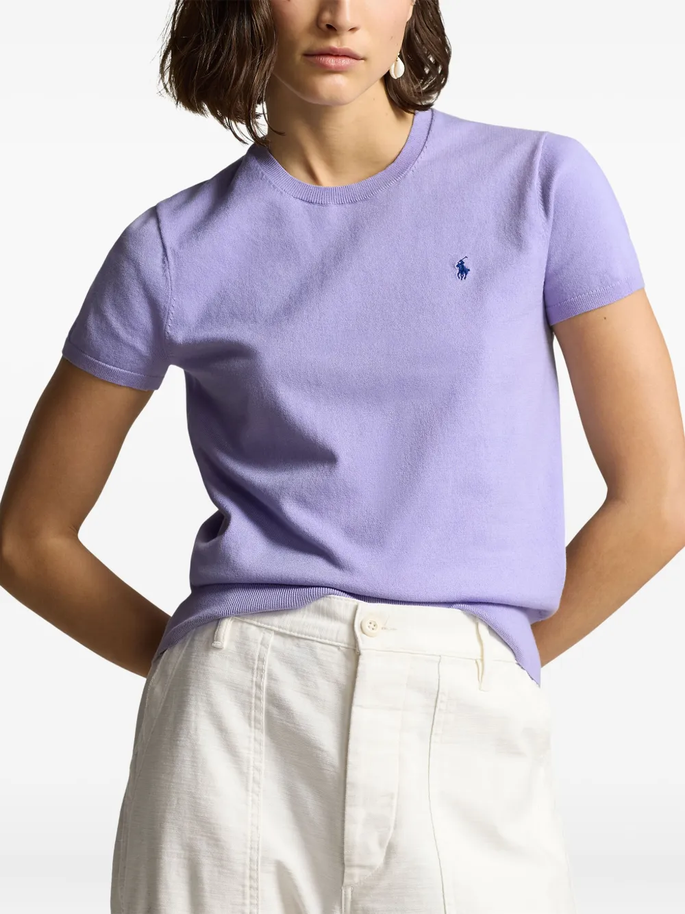 Polo Ralph Lauren T-shirt met logo Paars