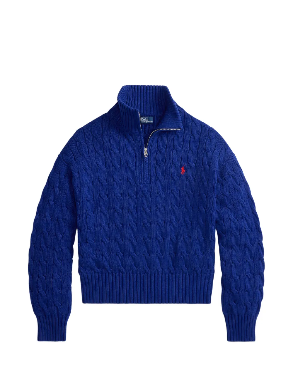 Polo Ralph Lauren cable-knit zip sweater - Blu