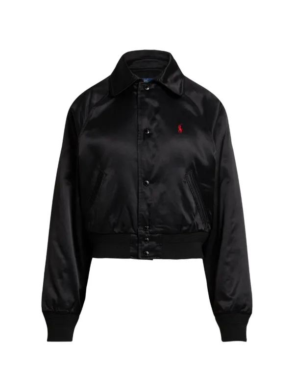 【レディース】Ralph Lauren Black label ジャケット Polo Ralph Lauren ロゴ ジャケット | ブラック | FARFETCH JP