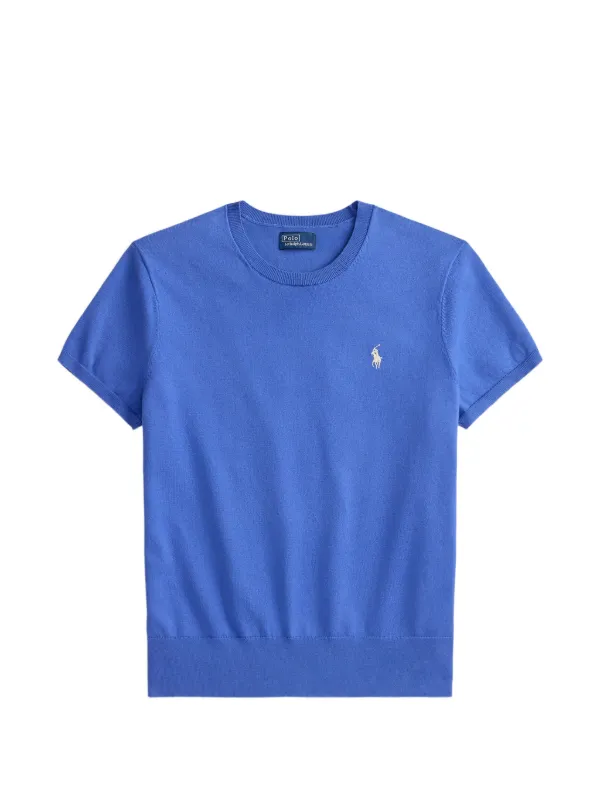 Polo Ralph Lauren Short-sleeve Knit Top in Blue