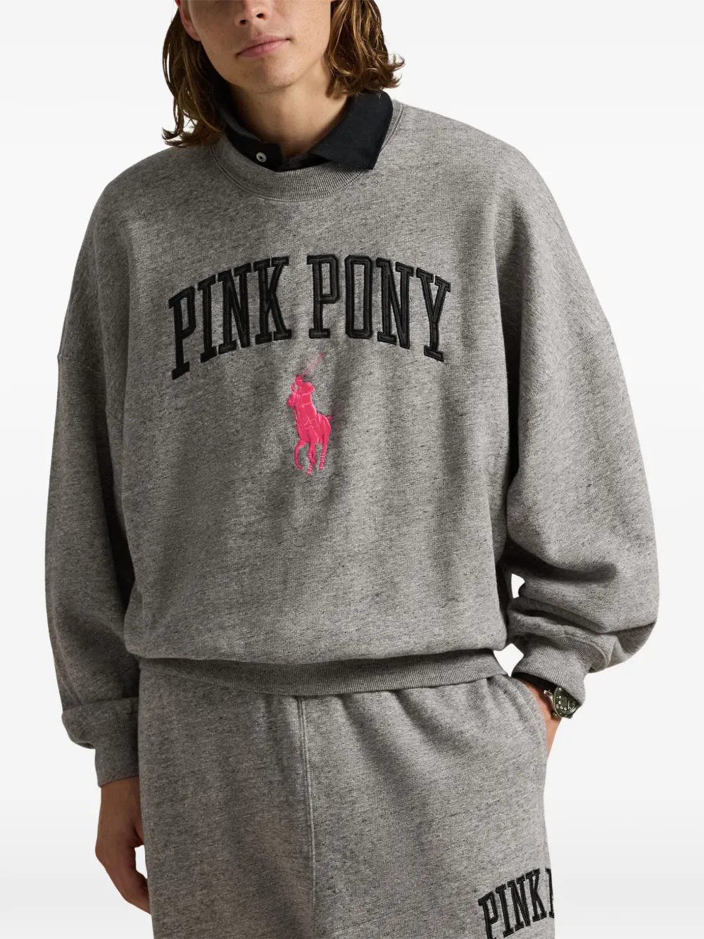 Polo Ralph Lauren Pink Pony sweatshirt Grijs