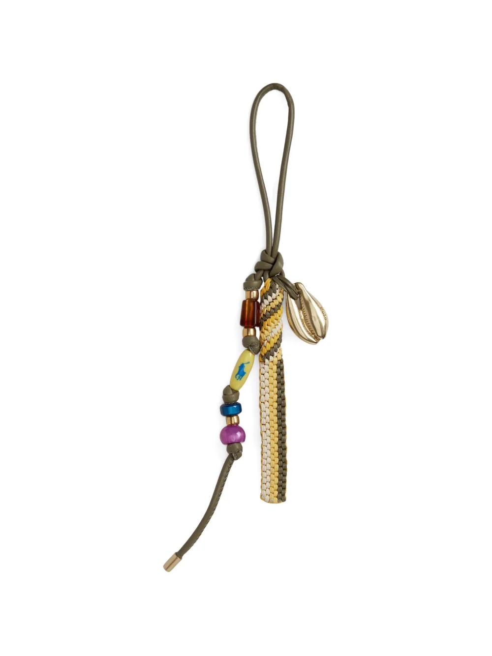 Polo Ralph Lauren beaded-embellishment keyring - Grün
