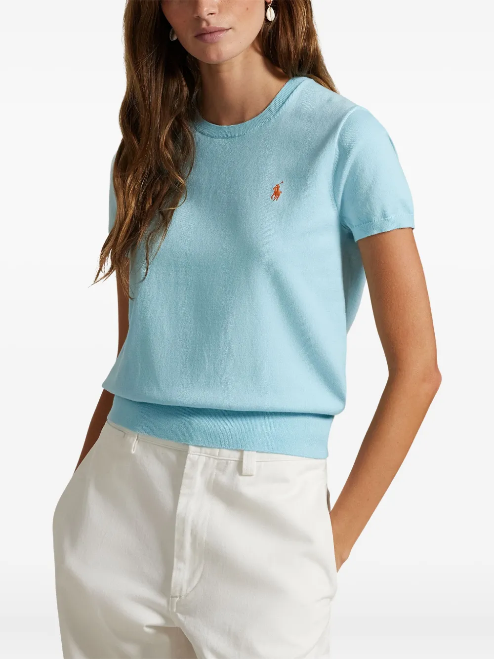 Polo Ralph Lauren Logo T-shirt In Blue