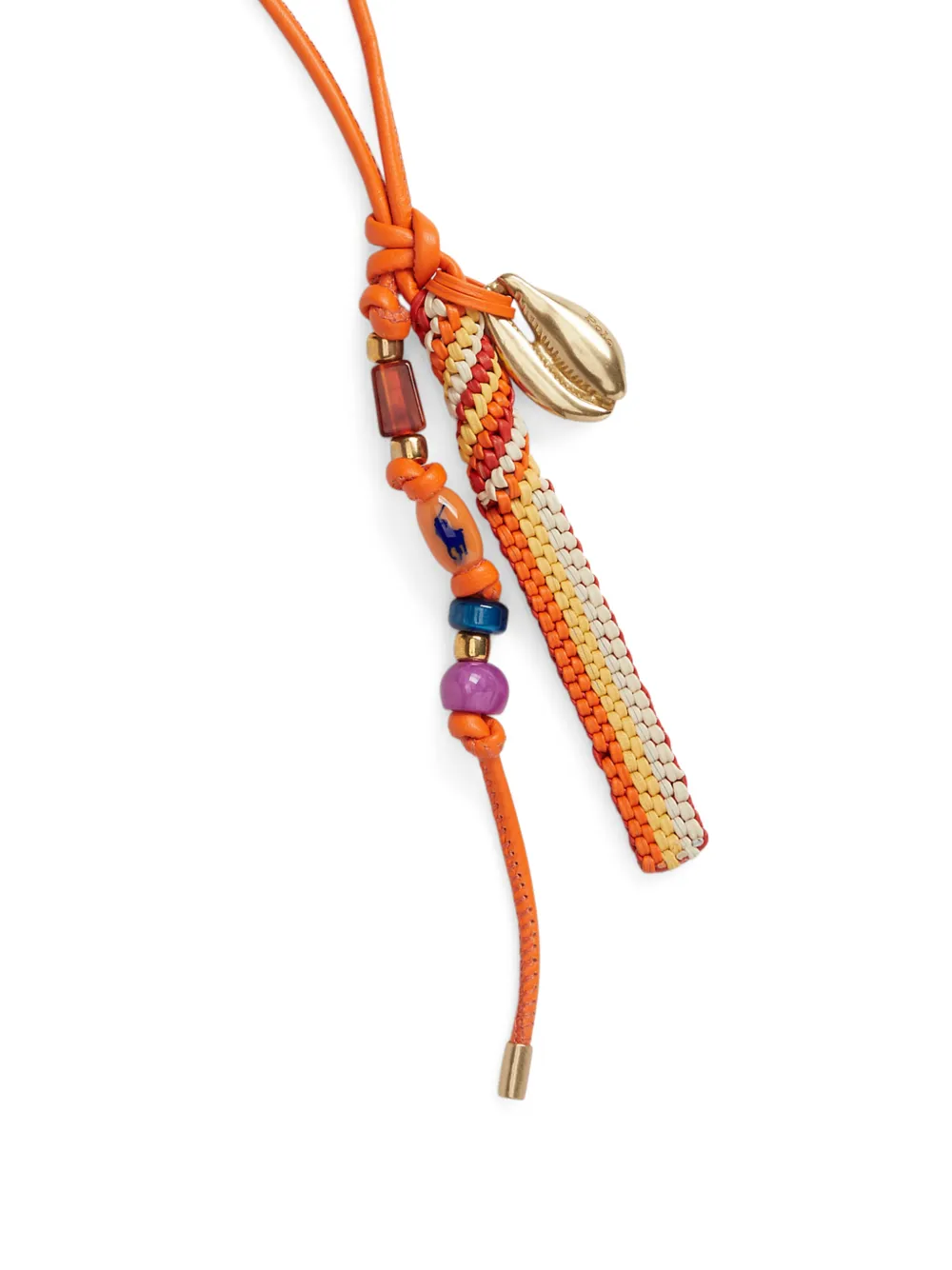 Polo Ralph Lauren Sleutelhanger verfraaid met kralen Oranje