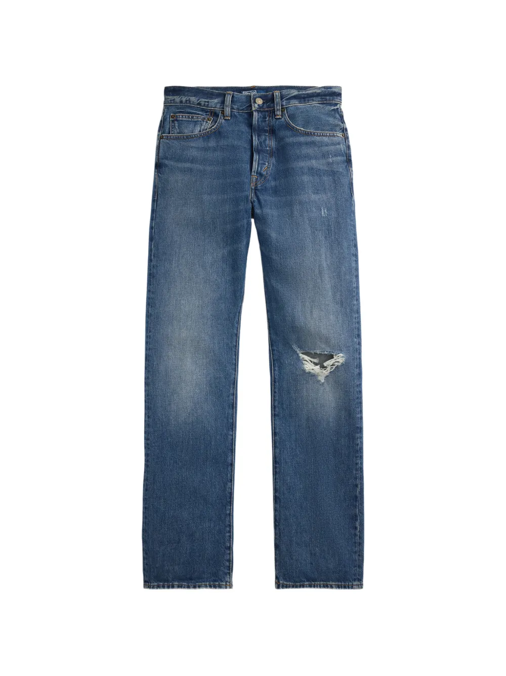 Polo Ralph Lauren logo-patch jeans - Blu