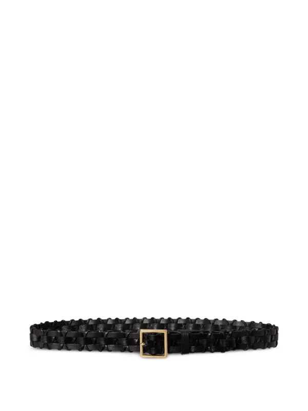 Polo Ralph Lauren Braided-leather Belt in Black