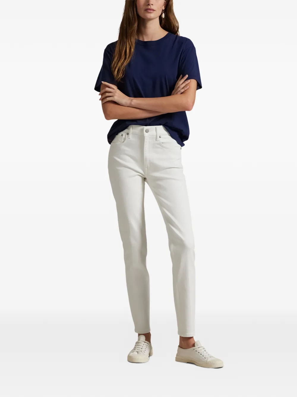 Polo Ralph Lauren Jeans met logopatch Wit