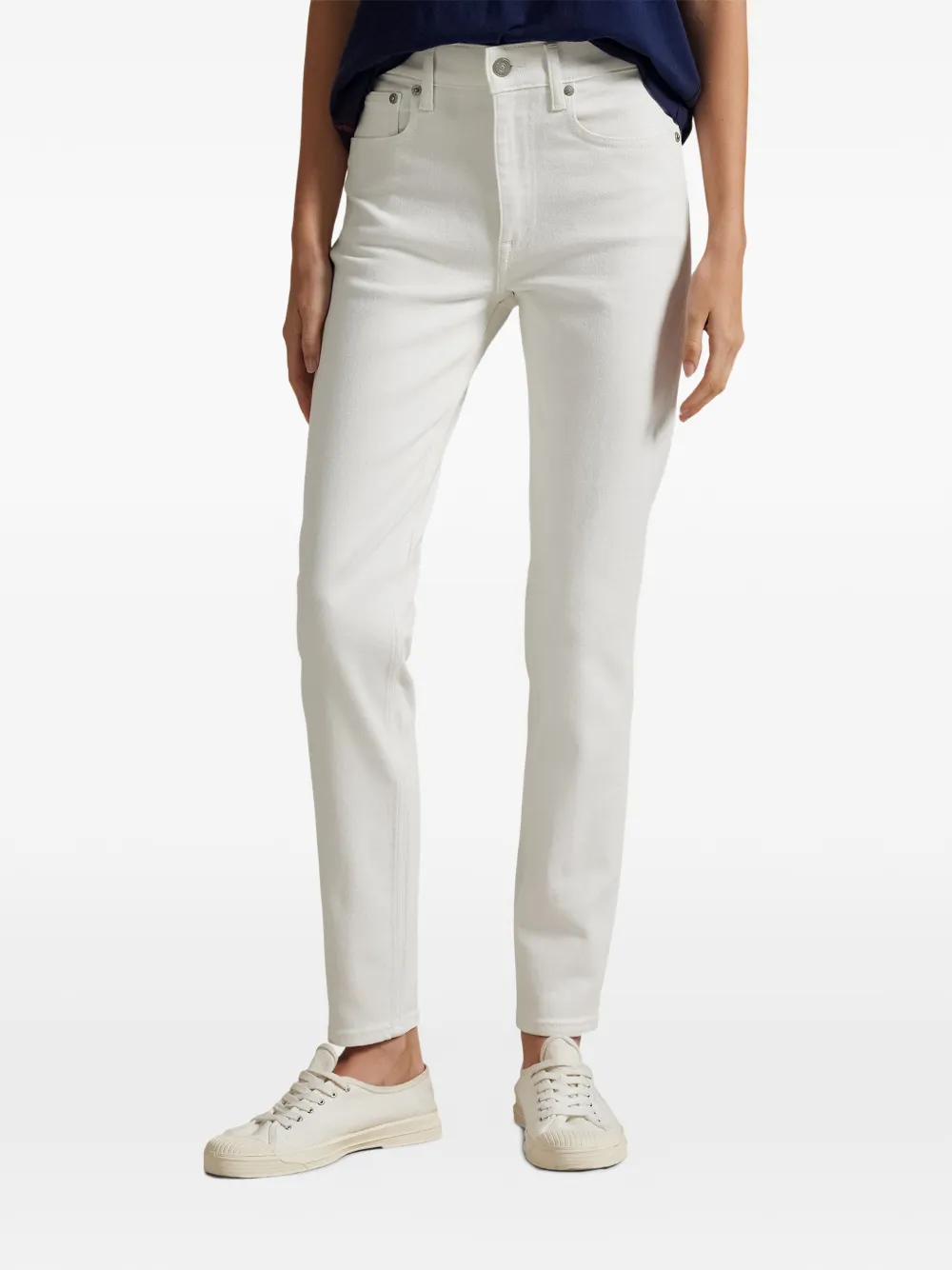 Polo Ralph Lauren Jeans met logopatch Wit