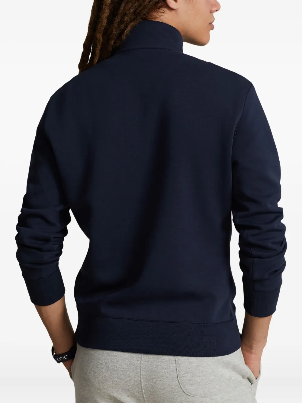 Polo Ralph Lauren Sweater met borduurwerk en rits Blauw