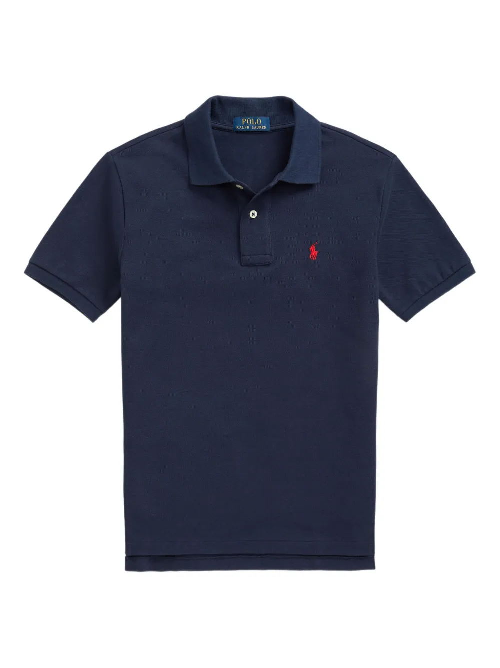 POLO RALPH LAUREN KIDS Polo in cotone con ricamo - Blu