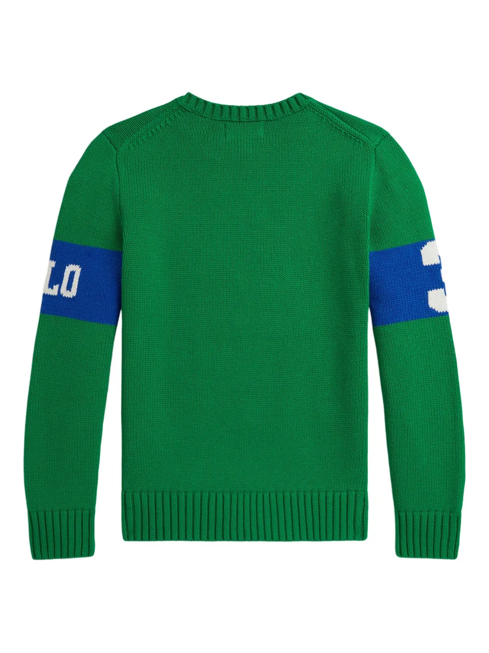 Polo Ralph Lauren Intarsia-knit Equestrian-motif Sweater In Green