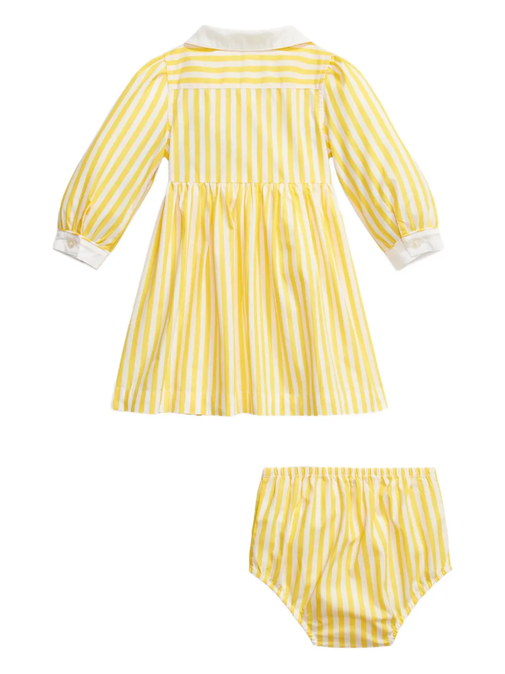 POLO RALPH LAUREN KIDS striped dress - Geel